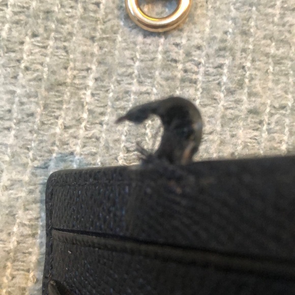 Coach Black Leather ID Lanyard - Picture 3 of 13